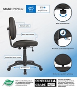 Boss Diamond Task Chair In Black, B9090-BK
